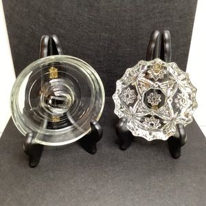 Vintage Nomesser 1950s Clear glass